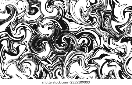 Abstract horizontal background with colorful waves. Trendy vector illustration in style retro 60s, 70s.