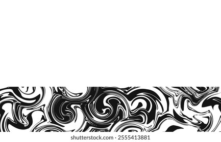 Abstract horizontal background with colorful waves. Liquid Trendy vector illustration in style retro 60s, 70s. Copy space and negative space.