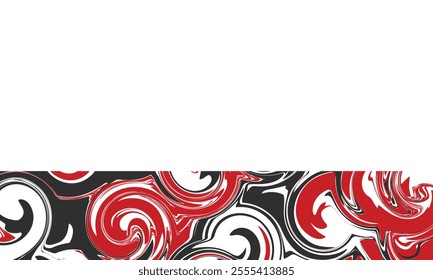 Abstract horizontal background with colorful waves. Liquid Trendy vector illustration in style retro 60s, 70s. Copy space and negative space.