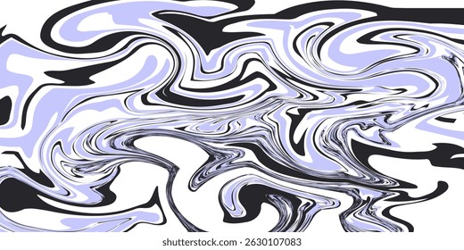 Abstract horizontal  background with colorful waves. Trendy vector illustration in style retro 60s, 70s. 