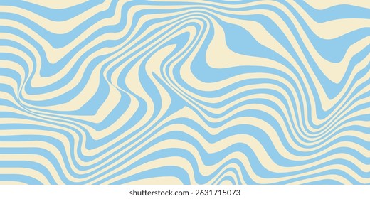 Abstract horizontal background with colorful waves. Trendy vector illustration