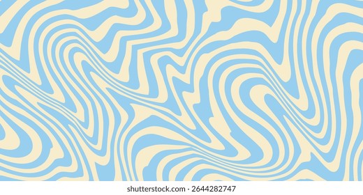 Abstract horizontal background with colorful waves. Trendy vector illustration