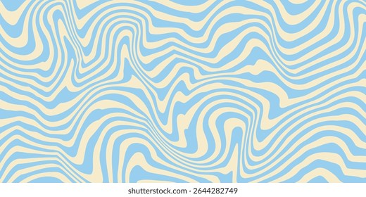 Abstract horizontal background with colorful waves. Trendy vector illustration
