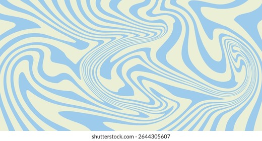 Abstrakter horizontaler Hintergrund mit bunten Wellen. Trendy Vektorgrafik
