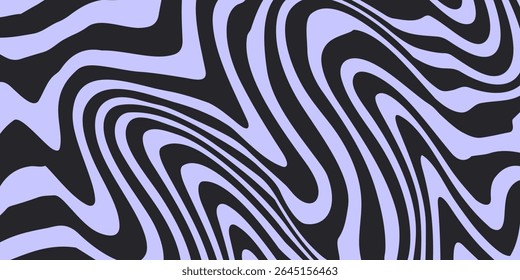 Abstract horizontal background with colorful waves. Trendy vector