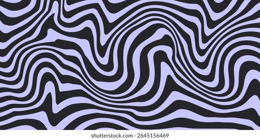 Abstractas fondo Horizontal con ondas de colores. Vector de moda