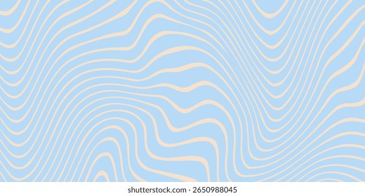 Abstract horizontal background with colorful waves. Trendy vector illustration in style retro 60s, 70s. vector illustration eps 10