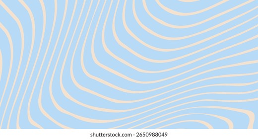 Abstract horizontal background with colorful waves. Trendy vector illustration in style retro 60s, 70s. vector illustration eps 10