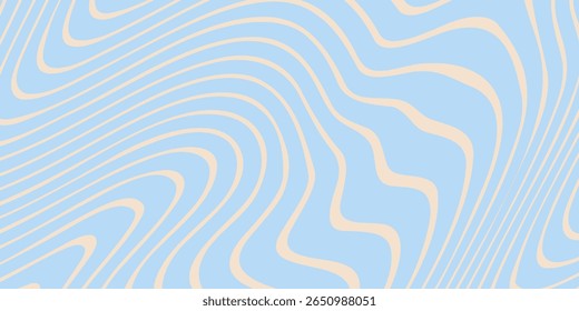 Abstract horizontal background with colorful waves. Trendy vector illustration in style retro 60s, 70s. vector illustration eps 10