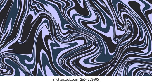 Abstract horizontal  background with colorful waves. Trendy vector illustration in style retro 60s, 70s. 