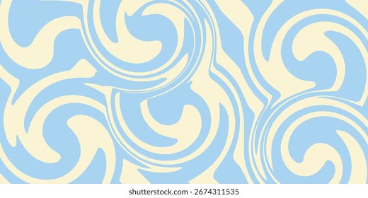 Abstract horizontal background with colorful waves. Trendy vector illustration 
