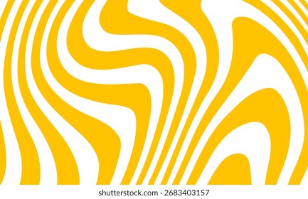 Abstractas fondo Horizontal con ondas de colores. Ilustración vectorial de moda en estilo retro años 60, 70. Colores pastel
