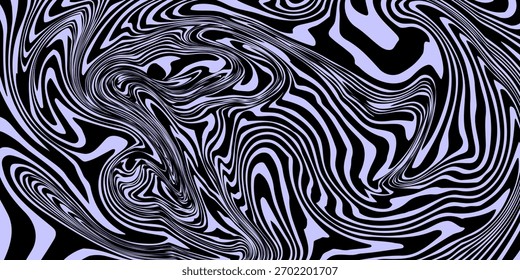 Abstractas fondo Horizontal con ondas de colores. Ilustración vectorial de moda en estilo retro años 60, 70.