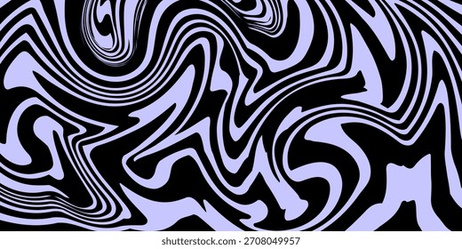 Abstract horizontal  background with colorful waves. Trendy vector illustration in style retro 60s, 70s. 