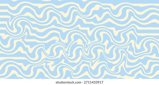Abstrakter horizontaler Hintergrund mit bunten Wellen.