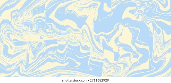 Abstractas fondo Horizontal con ondas de colores. Ilustración vectorial de moda en estilo retro años 60, 70. Colores pastel.eps10
