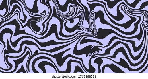 Abstract horizontal background with colorful waves. Trendy vector
