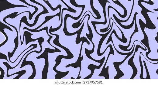 Abstractas fondo Horizontal con ondas de colores. Ilustración vectorial de moda en estilo retro años 60, 70. 