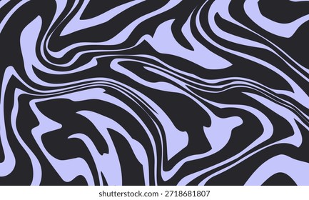 Abstract horizontal  background with colorful waves. Trendy vector illustration in style retro 60s, 70s. 