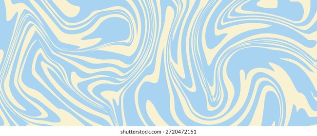 Abstrakter horizontaler Hintergrund mit bunten Wellen. Trendy Vektorgrafik 