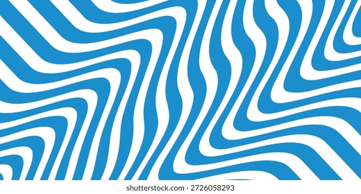 Fundo horizontal abstrato com ondas coloridas. Padrão de Redemoinho. Textura De Respingo Líquido Vetor.