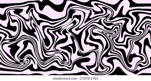 Fundo horizontal abstrato com ondas coloridas. Vetor na moda 10