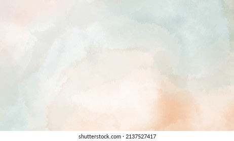Abstract horizontal background designed with soft tone watercolor stains, Vector illustration