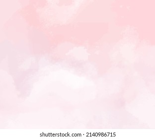 Abstract horizontal background designed with soft tone watercolor stains, Vector illustration