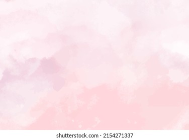 Abstract horizontal background designed with soft tone watercolor stains, Vector illustration