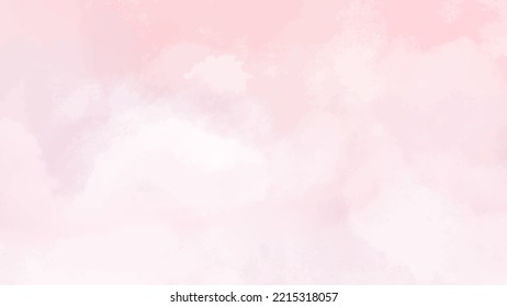 Abstract horizontal background designed with soft tone watercolor stains, Vector illustration