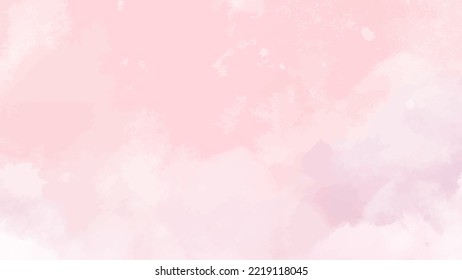 Abstract horizontal background designed with soft tone watercolor stains, Vector illustration