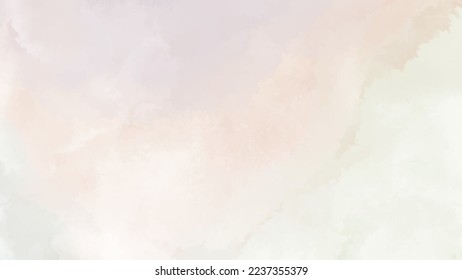 Abstract horizontal background designed with soft tone watercolor stains, Vector illustration