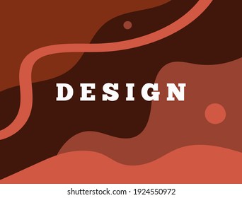 Resumen de fondo horizontal con diferentes formas. Plantilla de terracota rectangular. Dibujado a mano. Ilustración vectorial moderna.