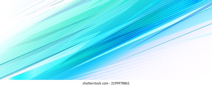 Abstract horizontal background for placing text. Dynamic diagonal pattern in light saturated blues.