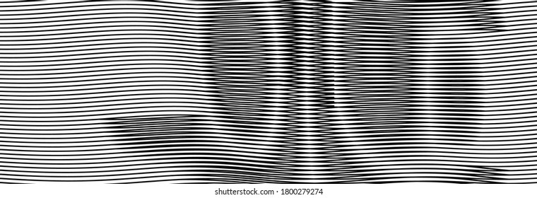 Abstract horizontal background with rounded smooth forms, soft moire effect and copy space. Creative background saver for web sites, interior design, business card, banner, poster.