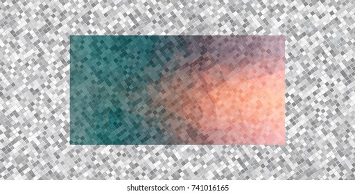Abstract horizontal background of small square shapes.