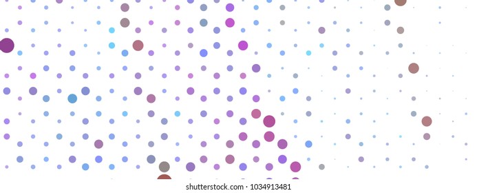 Abstract horizontal background. Spotted halftone effect. Dots, circles. Vector clip art