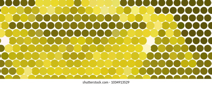 Abstract horizontal background. Spotted halftone effect. Dots, circles. Vector clip art