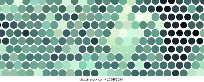 Abstract horizontal background. Spotted halftone effect. Dots, circles. Vector clip art