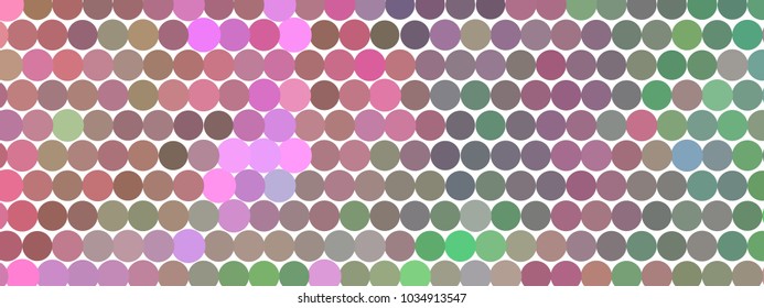 Abstract horizontal background. Spotted halftone effect. Dots, circles. Vector clip art