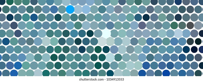 Abstract horizontal background. Spotted halftone effect. Dots, circles. Vector clip art
