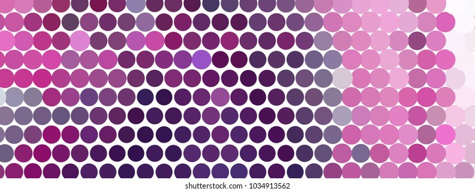 Abstract horizontal background. Spotted halftone effect. Dots, circles. Vector clip art