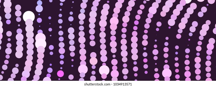 Abstract horizontal background. Spotted halftone effect. Dots, circles. Vector clip art