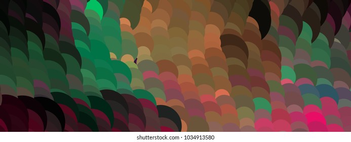 Abstract horizontal background. Spotted halftone effect. Dots, circles. Vector clip art