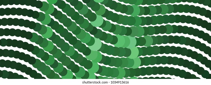 Abstract horizontal background. Spotted halftone effect. Dots, circles. Vector clip art