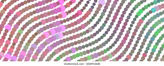 Abstract horizontal background. Spotted halftone effect. Dots, circles. Vector clip art