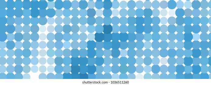 Abstract horizontal background. Spotted halftone effect. Dots, circles. Vector clip art