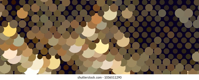 Abstract horizontal background. Spotted halftone effect. Dots, circles. Vector clip art