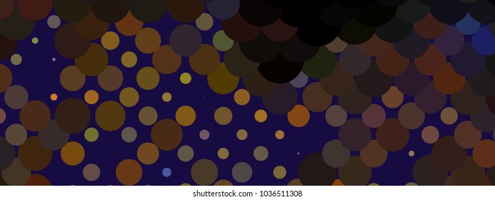 Abstract horizontal background. Spotted halftone effect. Dots, circles. Vector clip art