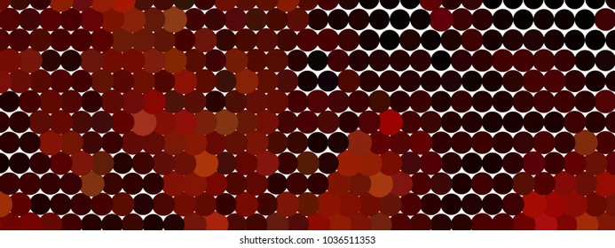 Abstract horizontal background. Spotted halftone effect. Dots, circles. Vector clip art